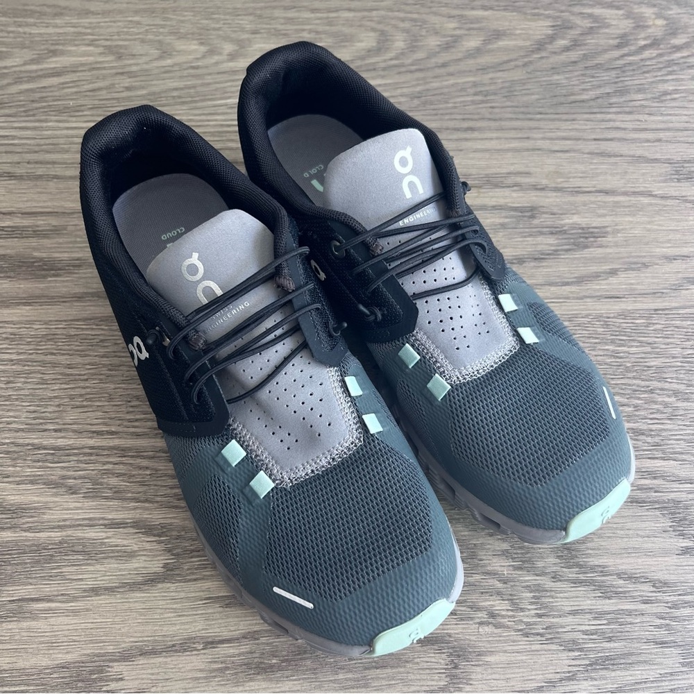 On Running Cloud Running Shoes for Women — Teal/Gray